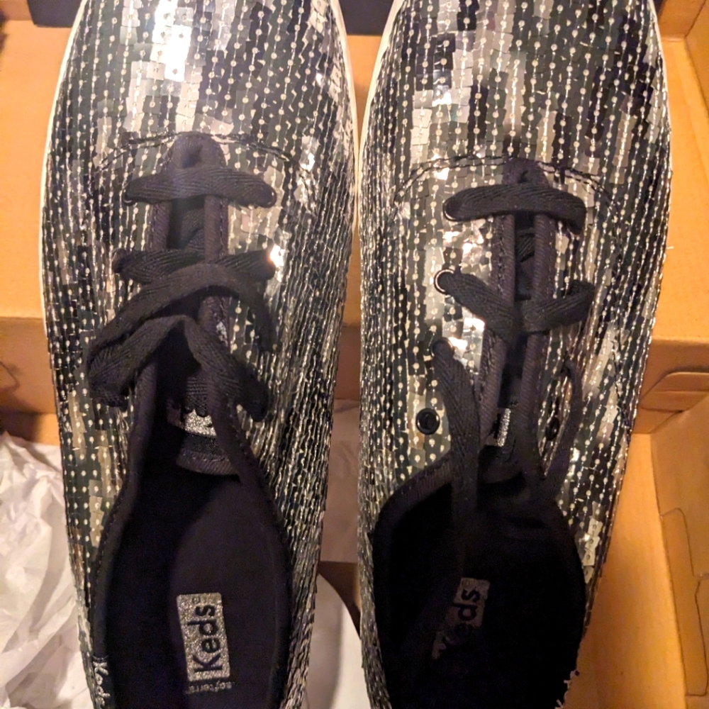 New Keds Sparkle Sequin Shoes SZ 11